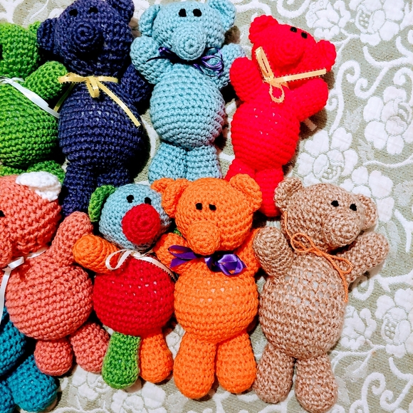 ❥Hand Crafted Crochet Teddy Bears❥ - Picture 3 of 4